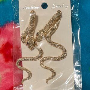 snake earrings nwt